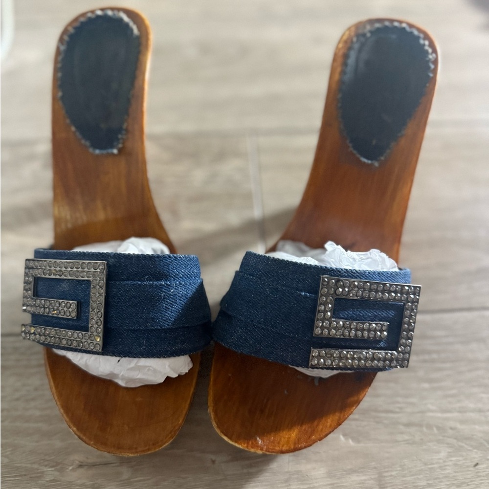 Stylish Blue Women's Slide Sandals